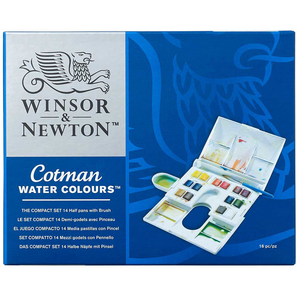 Winsor & Newton Cotman Compact Set (14 x Yarım Tablet Suluboya Seti)