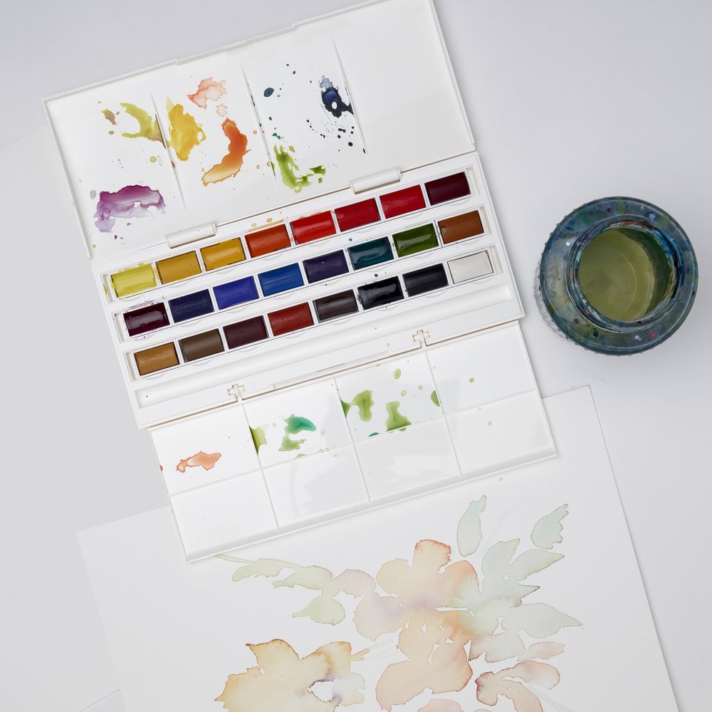Winsor & Newton Cotman Studio Set (24 x Tam Tablet Sulu Boya Seti)