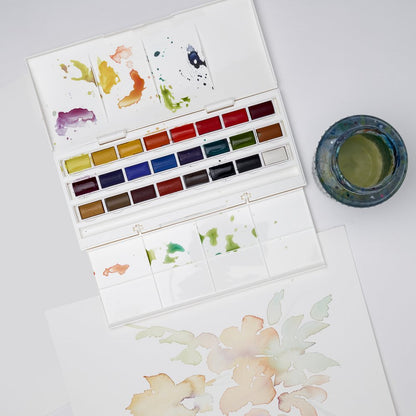 Winsor & Newton Cotman Studio Set (24 x Tam Tablet Sulu Boya Seti)