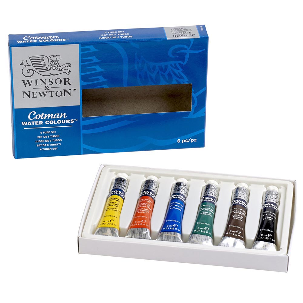 Winsor & Newton Cotman 6 Tube Set (6 x 8ml Sulu Boya Seti)