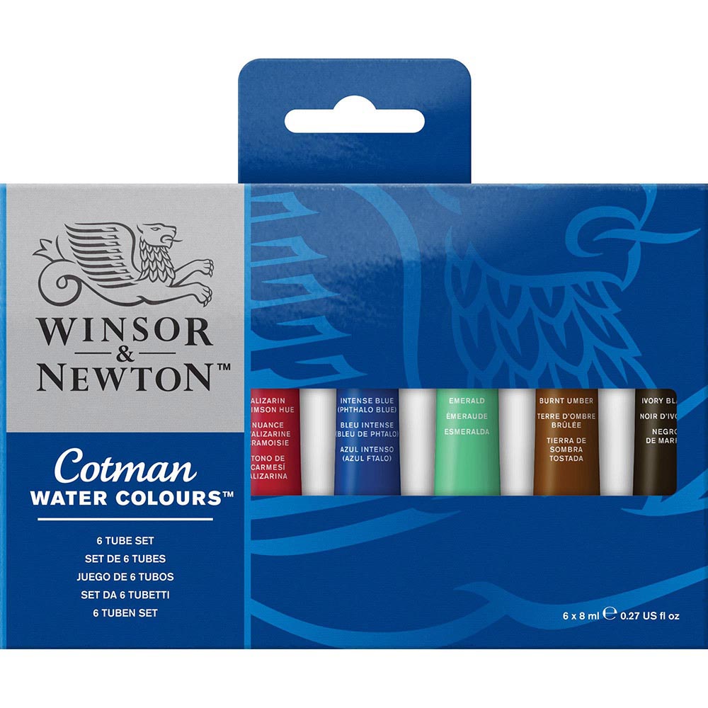 Winsor & Newton Cotman 6 Tube Set (6 x 8ml Sulu Boya Seti)