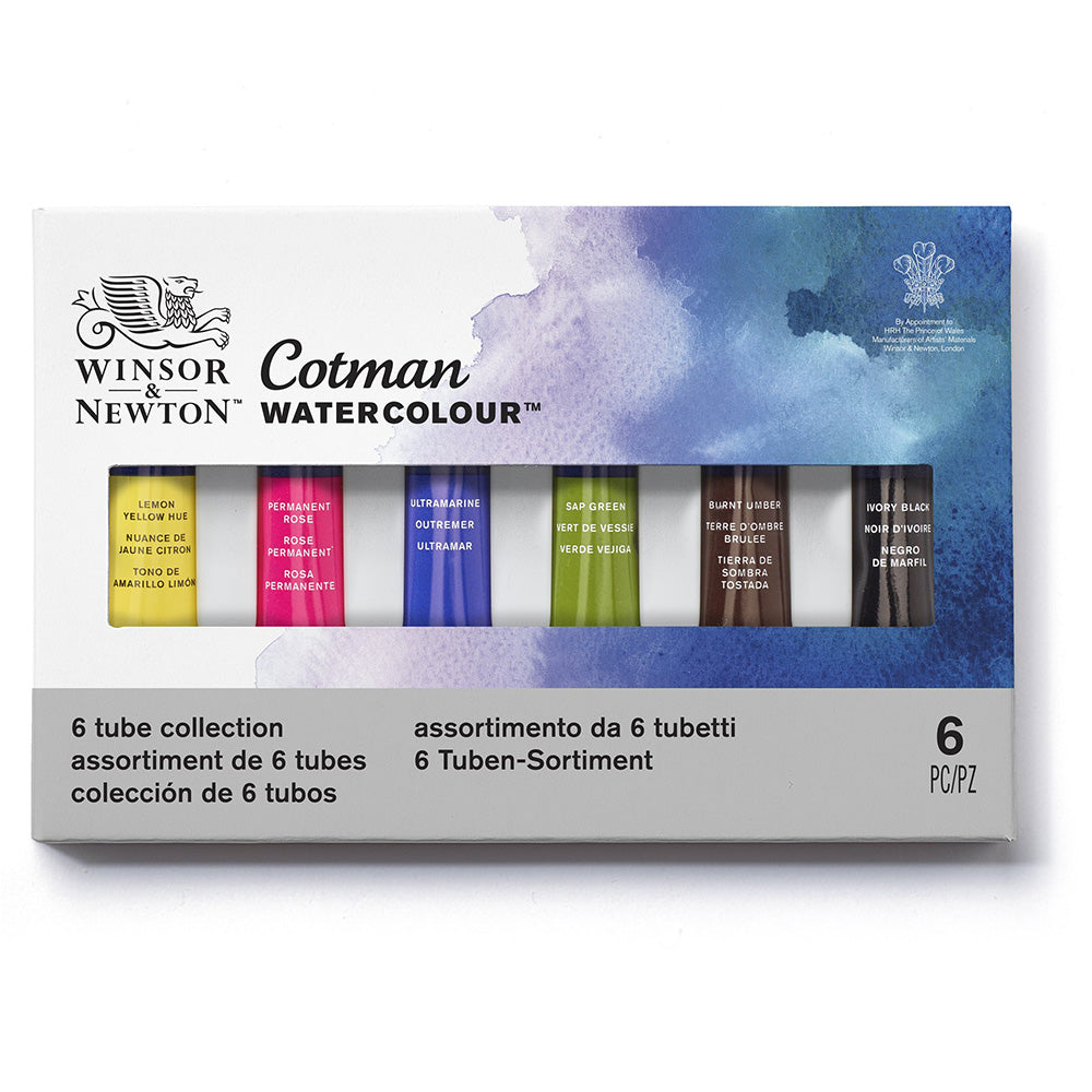 Winsor & Newton Cotman 6 Tube Set (6 x 8ml Sulu Boya Seti)