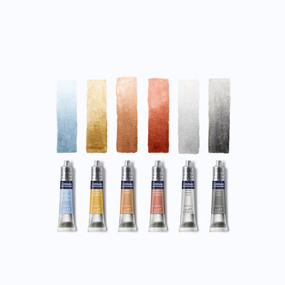 Winsor & Newton Cotman Metallic Collection Set (6 x 8ml Sulu Boya Seti)