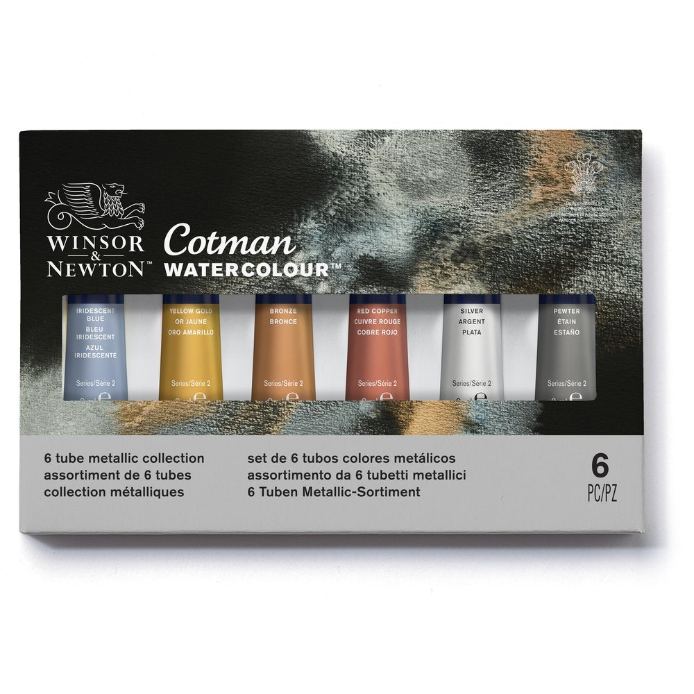Winsor & Newton Cotman Metallic Collection Set (6 x 8ml Sulu Boya Seti)