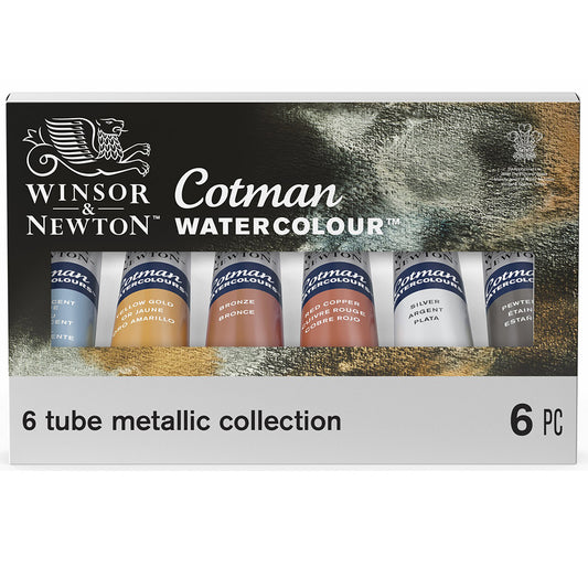 Winsor & Newton Cotman Metallic Collection Set (6 x 8ml Sulu Boya Seti)