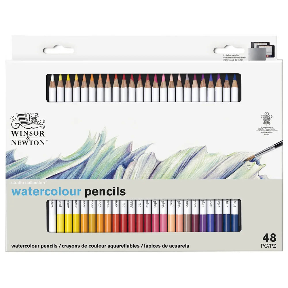 Winsor & Newton Watercolour Pencil Set (48 x Sulu Boya Kalem)