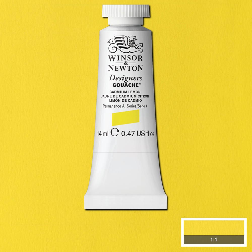 Winsor & Newton Designer's Gouache 14ml Cadmium Lemon 086 S.4