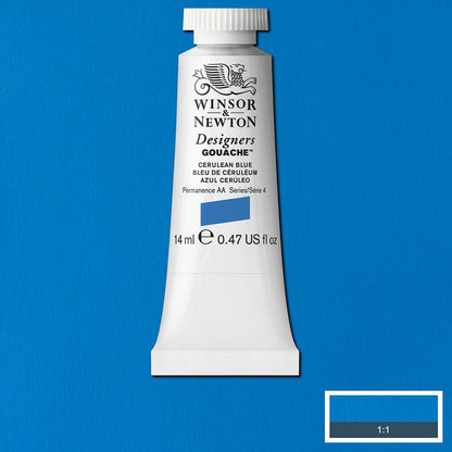 Winsor & Newton Designer's Gouache 14ml Cerulean Blue 137 S.4