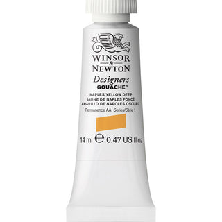Winsor & Newton Designer's Gouache 14ml Naples Yellow Deep 425 S.1