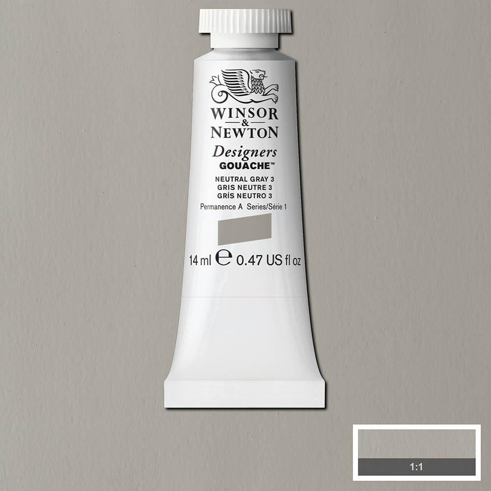 Winsor & Newton Designer's Gouache 14ml Neutral Grey 436 S.1