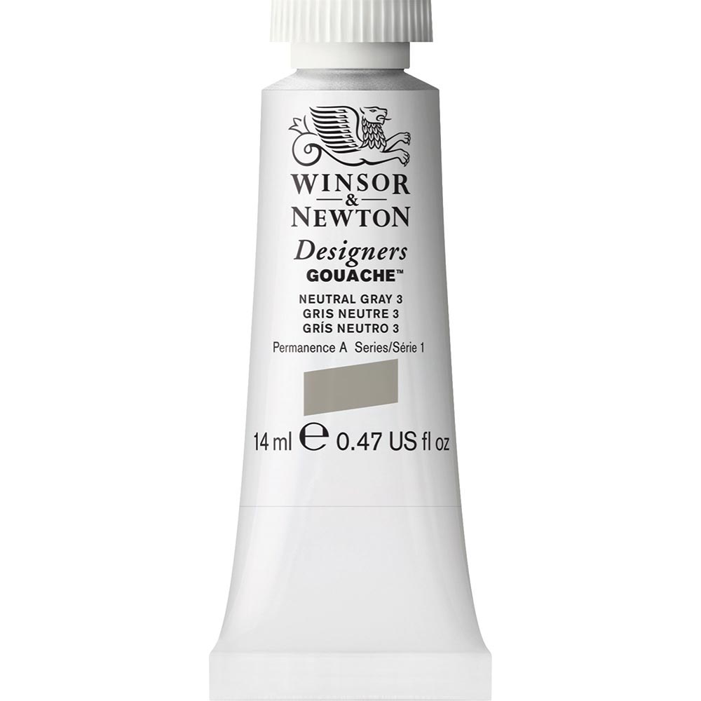 Winsor & Newton Designer's Gouache 14ml Neutral Grey 436 S.1