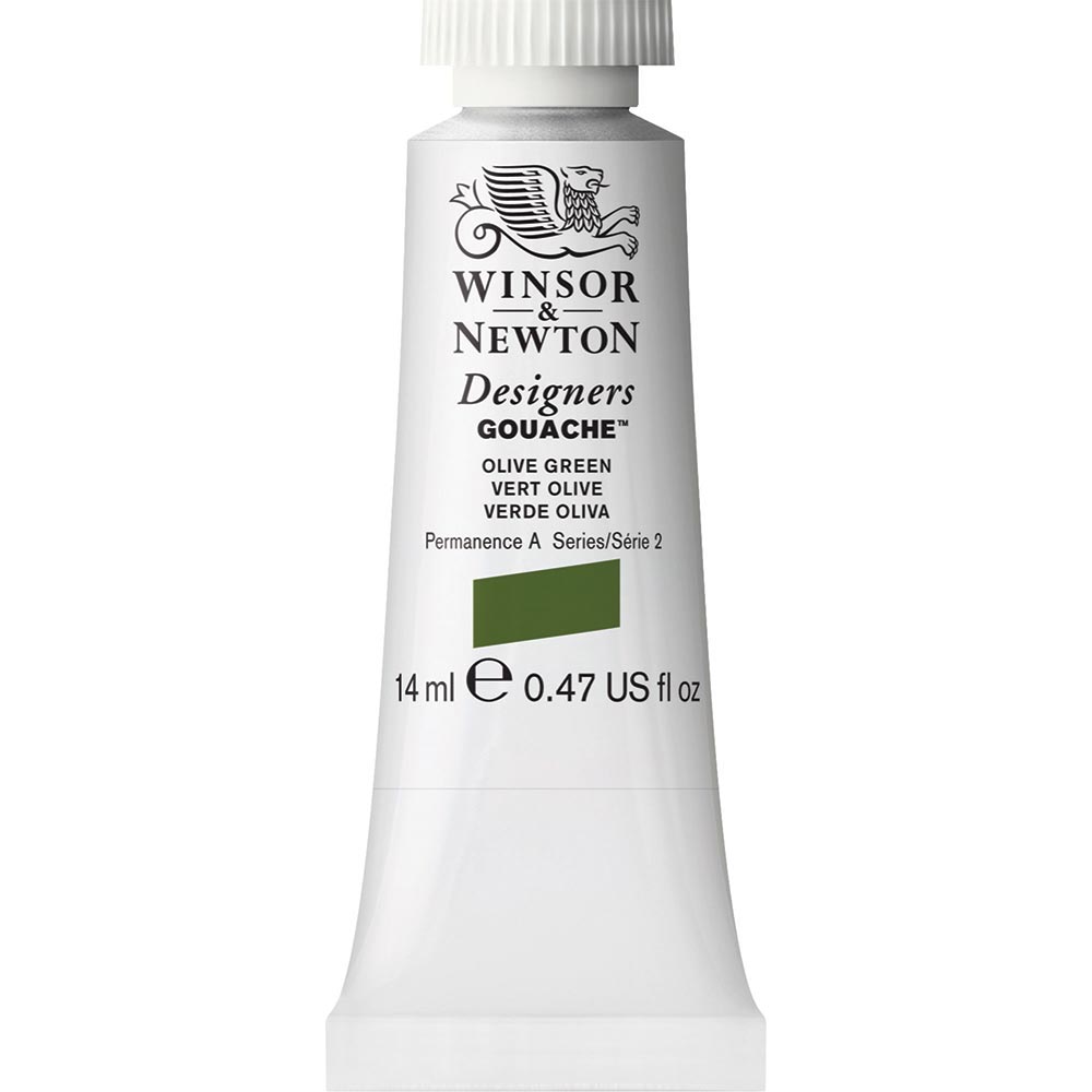 Winsor & Newton Designer's Gouache 14ml Olive Green 447 S.2