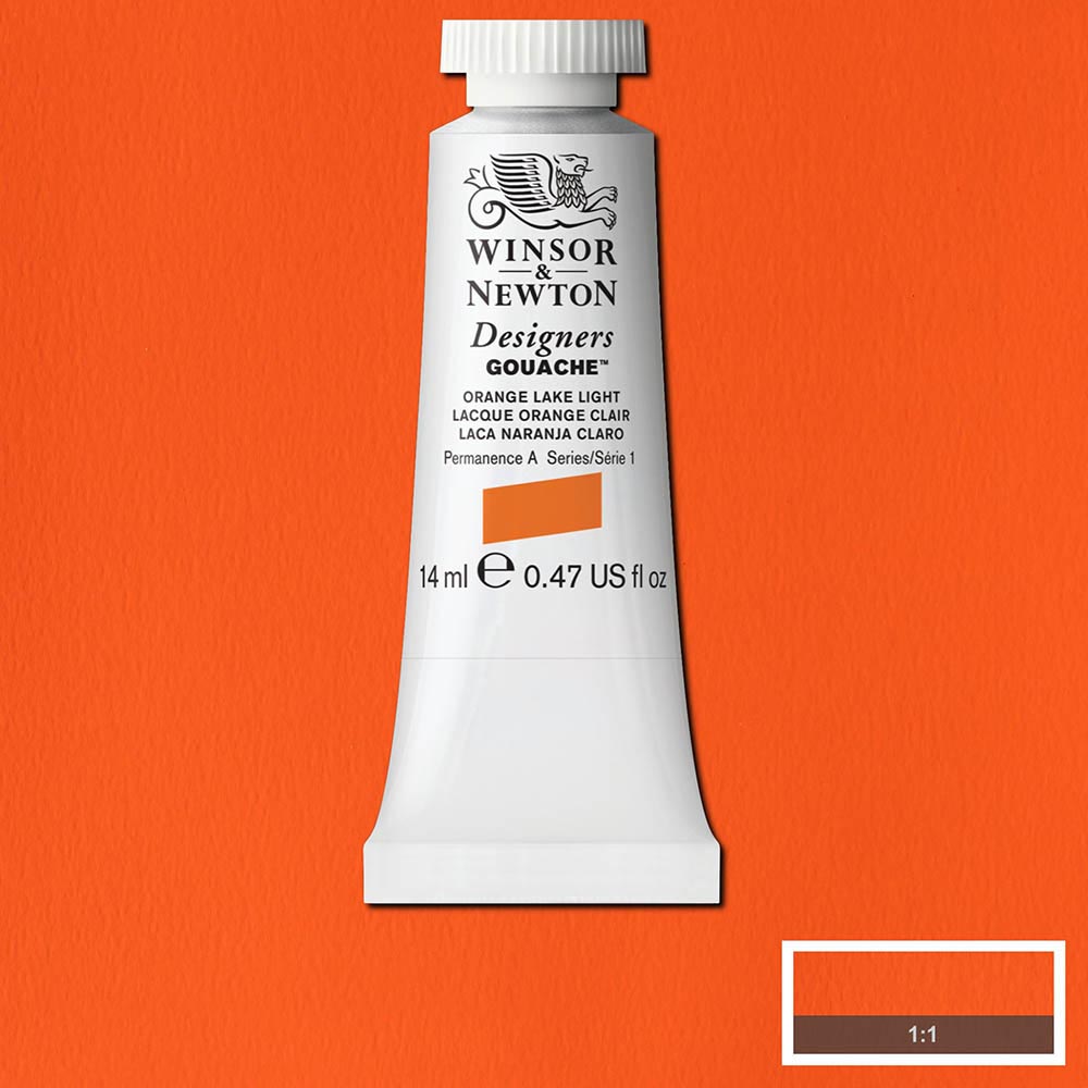 Winsor & Newton Designer's Gouache 14ml Orange Lake Light 453 S.1