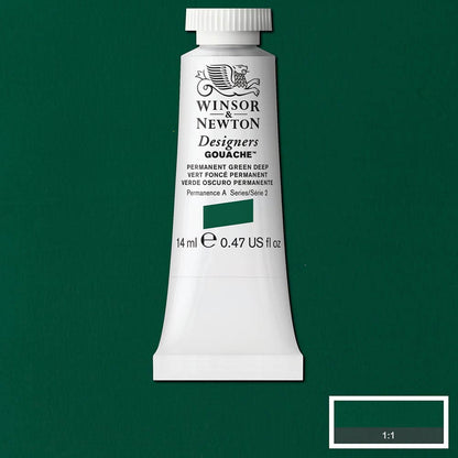 Winsor & Newton Designer's Gouache 14ml Permanent Green Deep 482 S.2