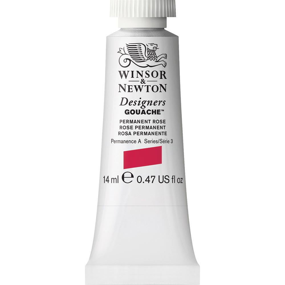 Winsor & Newton Designer's Gouache 14ml Permanent Rose 502 S.3