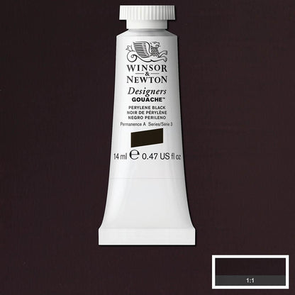 Winsor & Newton Designer's Gouache 14ml Perylene Black 505 S.3