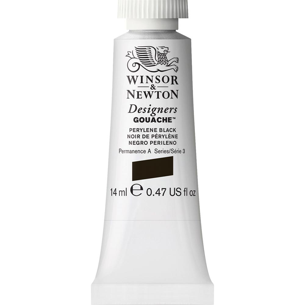 Winsor & Newton Designer's Gouache 14ml Perylene Black 505 S.3