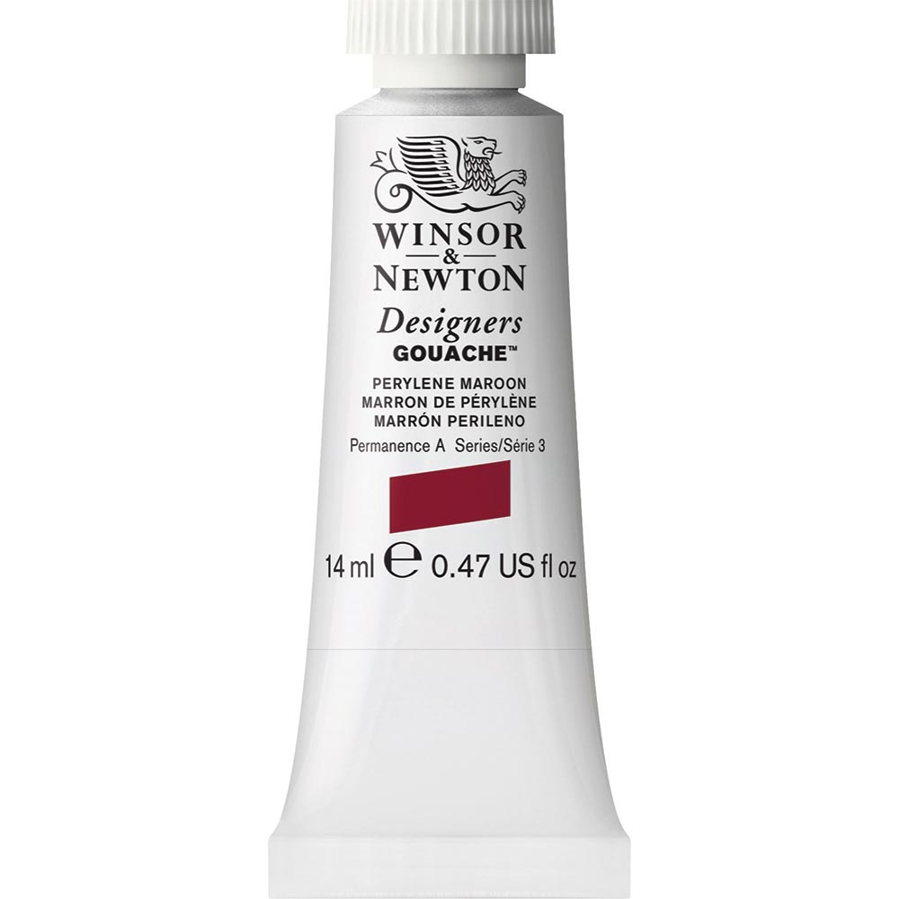Winsor & Newton Designer's Gouache 14ml Perylene Maroon 507 S.3