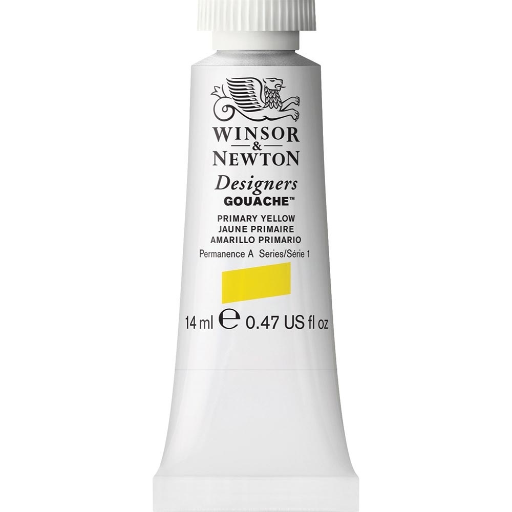 Winsor & Newton Designer's Gouache 14ml Primary Yellow 527 S.1