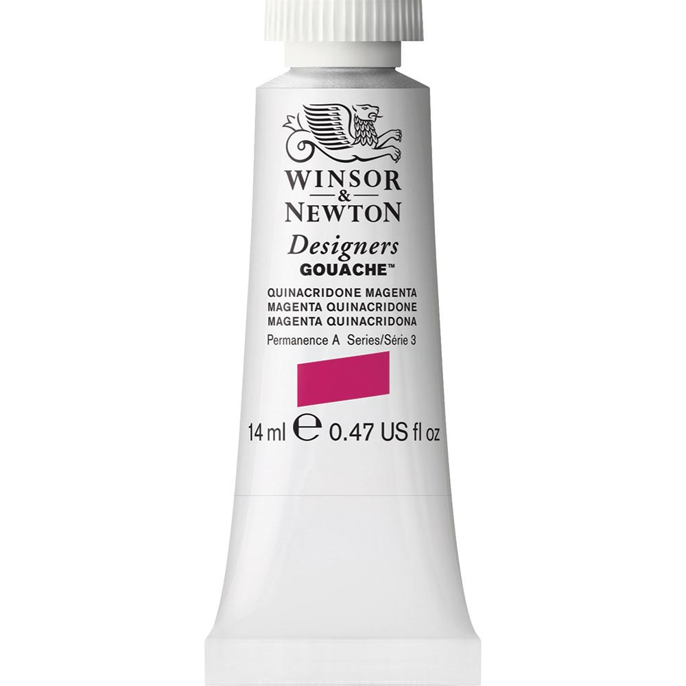 Winsor & Newton Designer's Gouache 14ml Quinacridone Violet 550 S.3