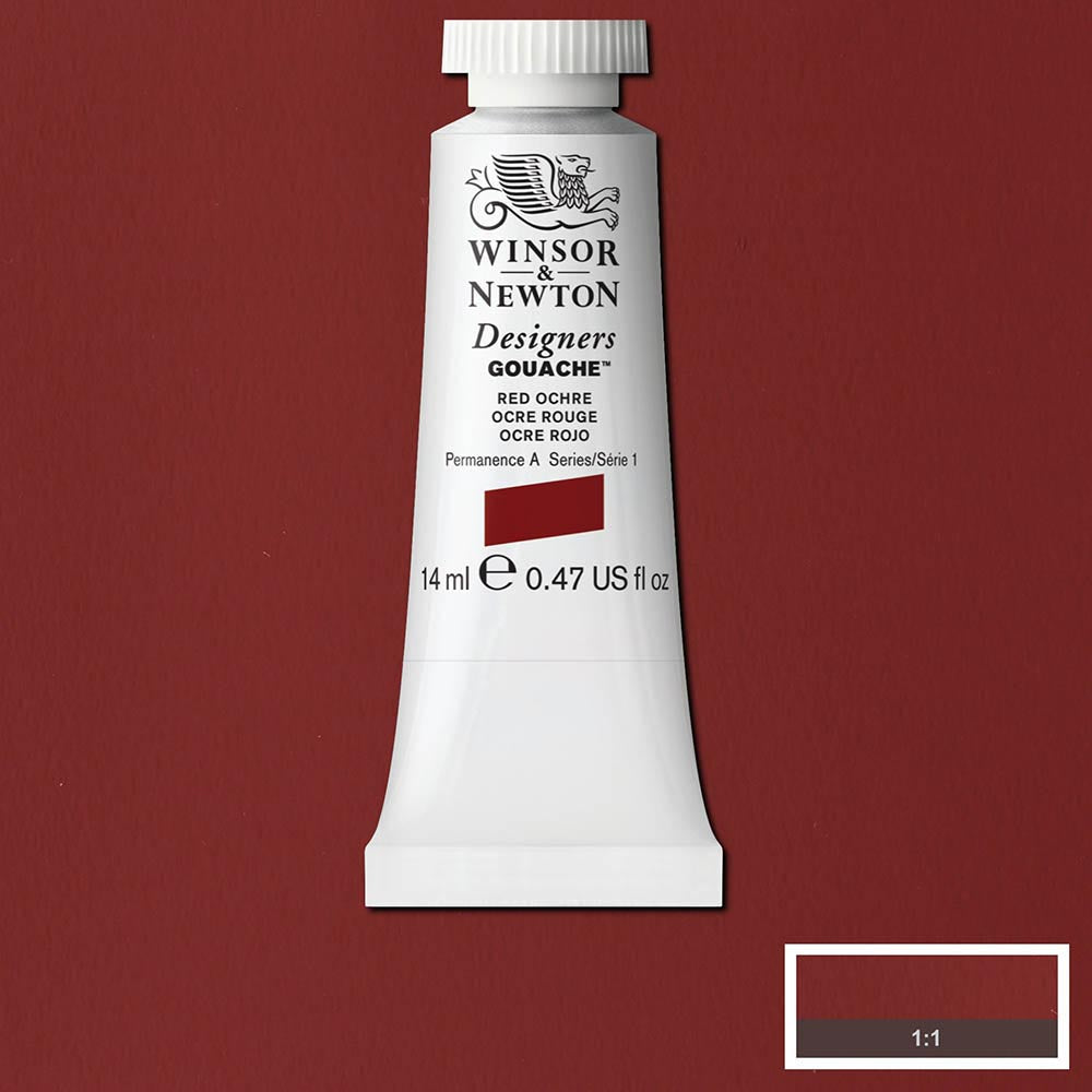 Winsor & Newton Designer's Gouache 14ml Red Ochre 564 S.1