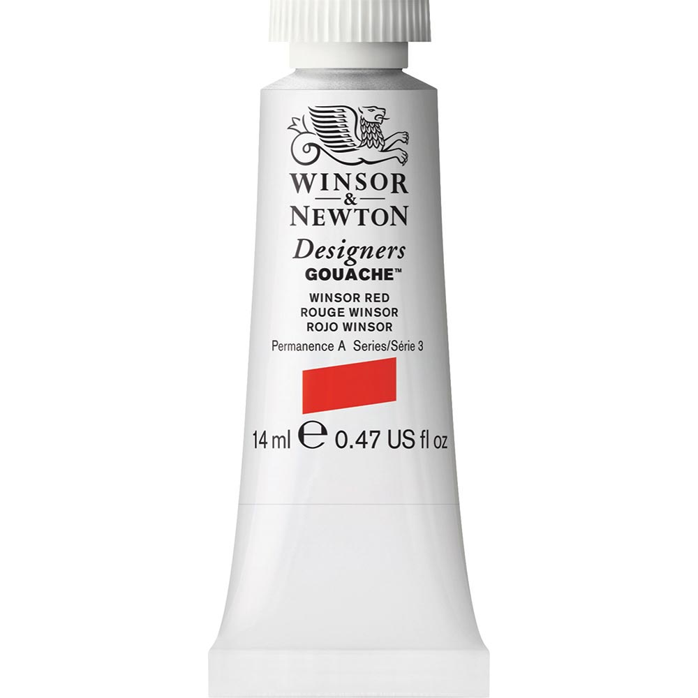 Winsor & Newton Designer's Gouache 14ml Winsor Red 726 S.3