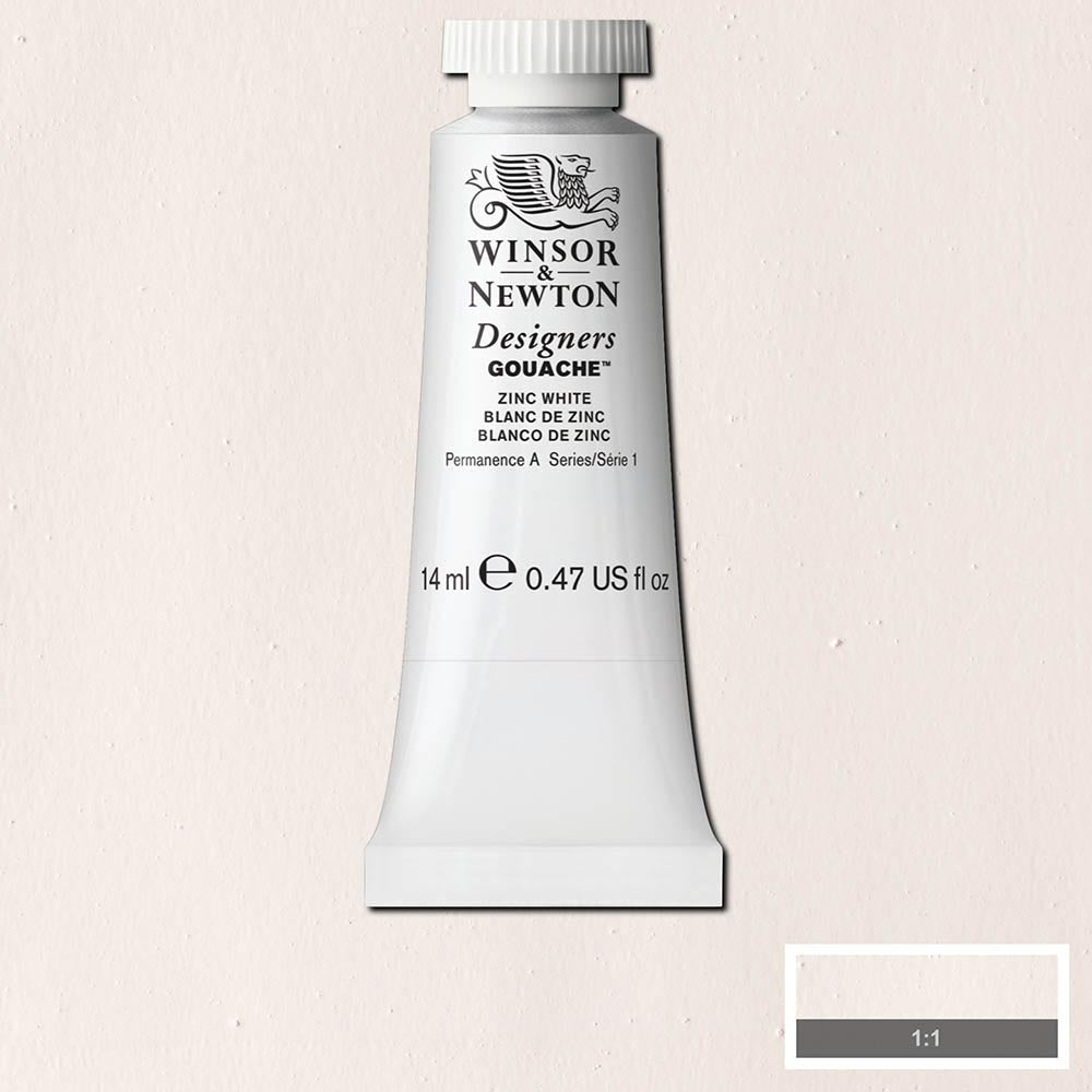Winsor & Newton Designer's Gouache 14ml Zinc White 748 S.1