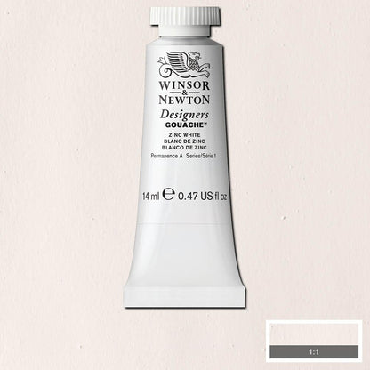 Winsor & Newton Designer's Gouache 14ml Zinc White 748 S.1
