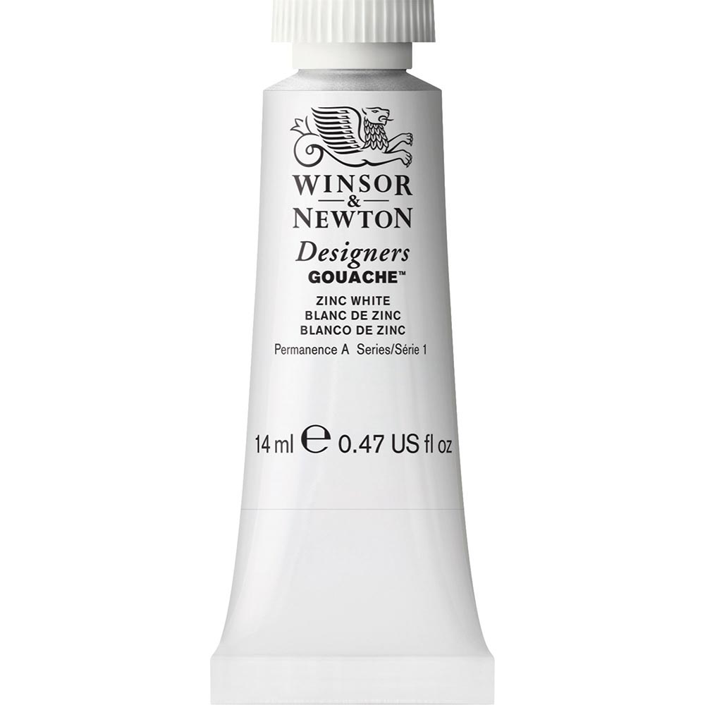 Winsor & Newton Designer's Gouache 14ml Zinc White 748 S.1