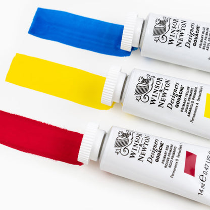 Winsor & Newton Designers' Gouache Primary Set (Temel Renkler Seti) 6x14ml