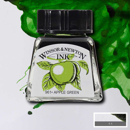 Winsor & Newton Drawing Ink 14ml Apple Green 011