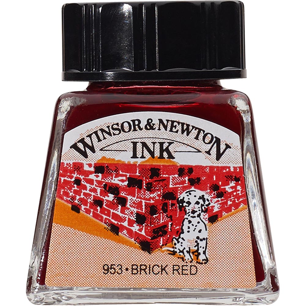 Winsor & Newton Drawing Ink 14ml Brick Red 040