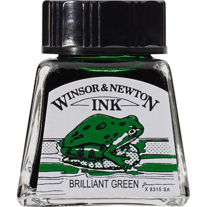 Winsor & Newton Drawing Ink 14ml Brilliant Green 046