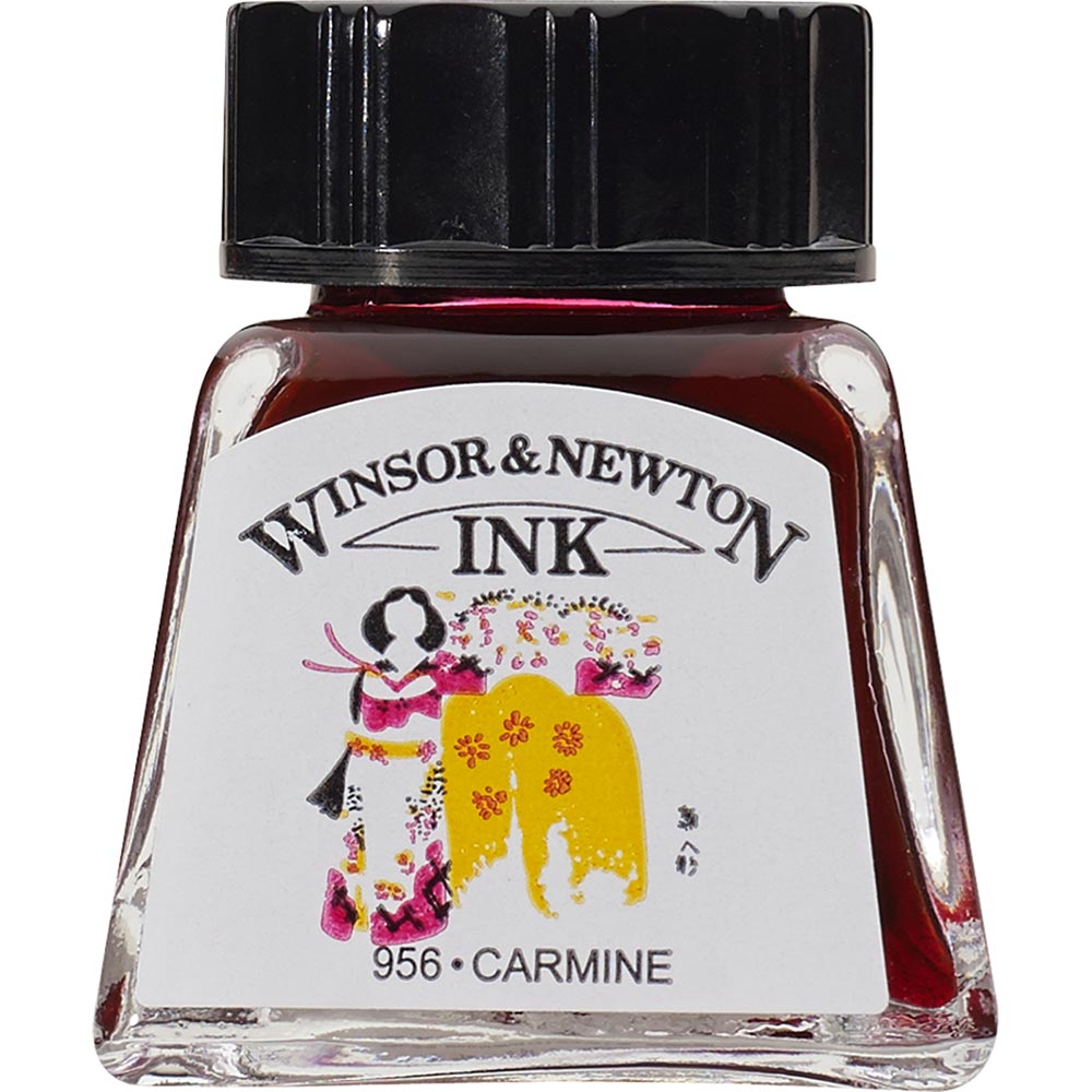 Winsor & Newton Drawing Ink 14ml Carmine 127