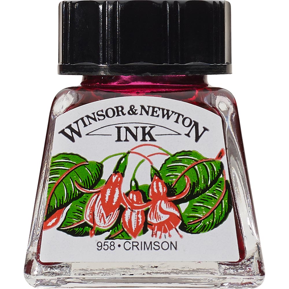 Winsor & Newton Drawing Ink 14ml Crimson 203