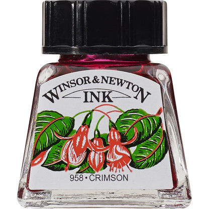 Winsor & Newton Drawing Ink 14ml Crimson 203