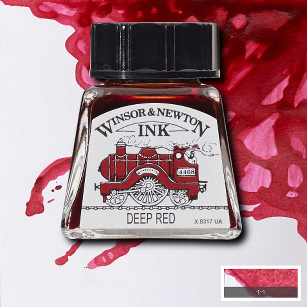 Winsor & Newton Drawing Ink 14ml Deep Red 227