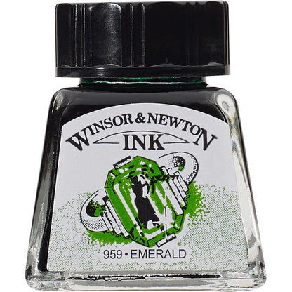 Winsor & Newton Drawing Ink 14ml Emerald 235