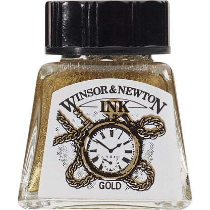 Winsor & Newton Drawing Ink 14ml Gold 283