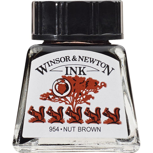 Winsor & Newton Drawing Ink 14ml Nut Brown 441