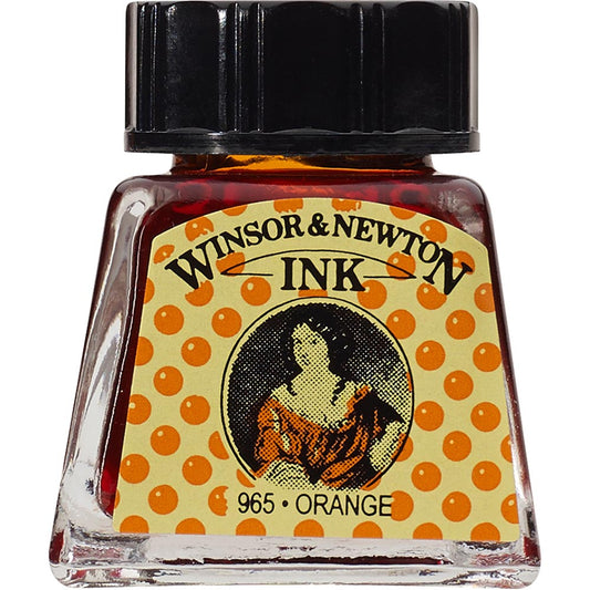 Winsor & Newton Drawing Ink 14ml Orange 449