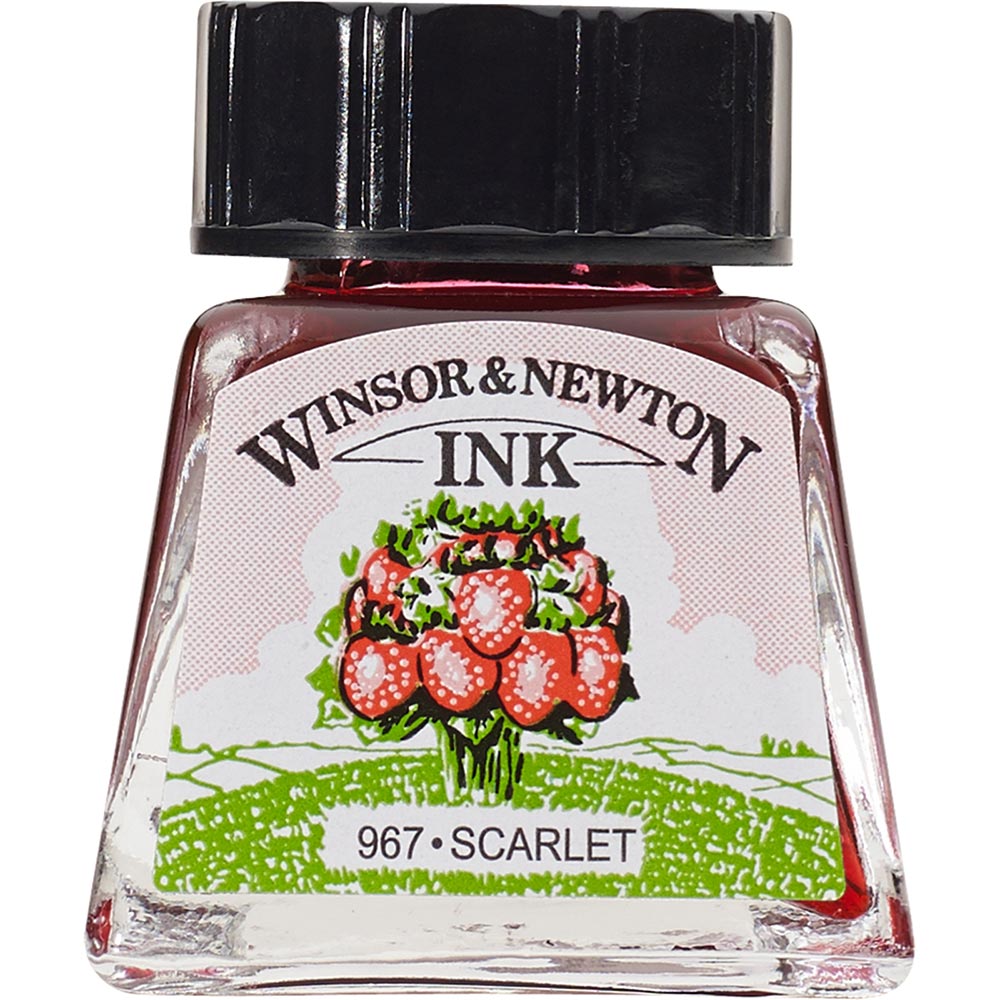 Winsor & Newton Drawing Ink 14ml Scarlet 601
