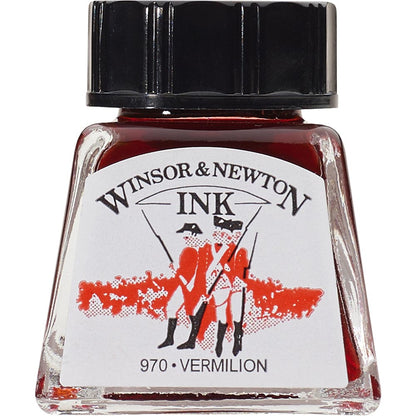 Winsor & Newton Drawing Ink 14ml Vermilion 680