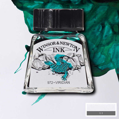 Winsor & Newton Drawing Ink 14ml Viridian 692