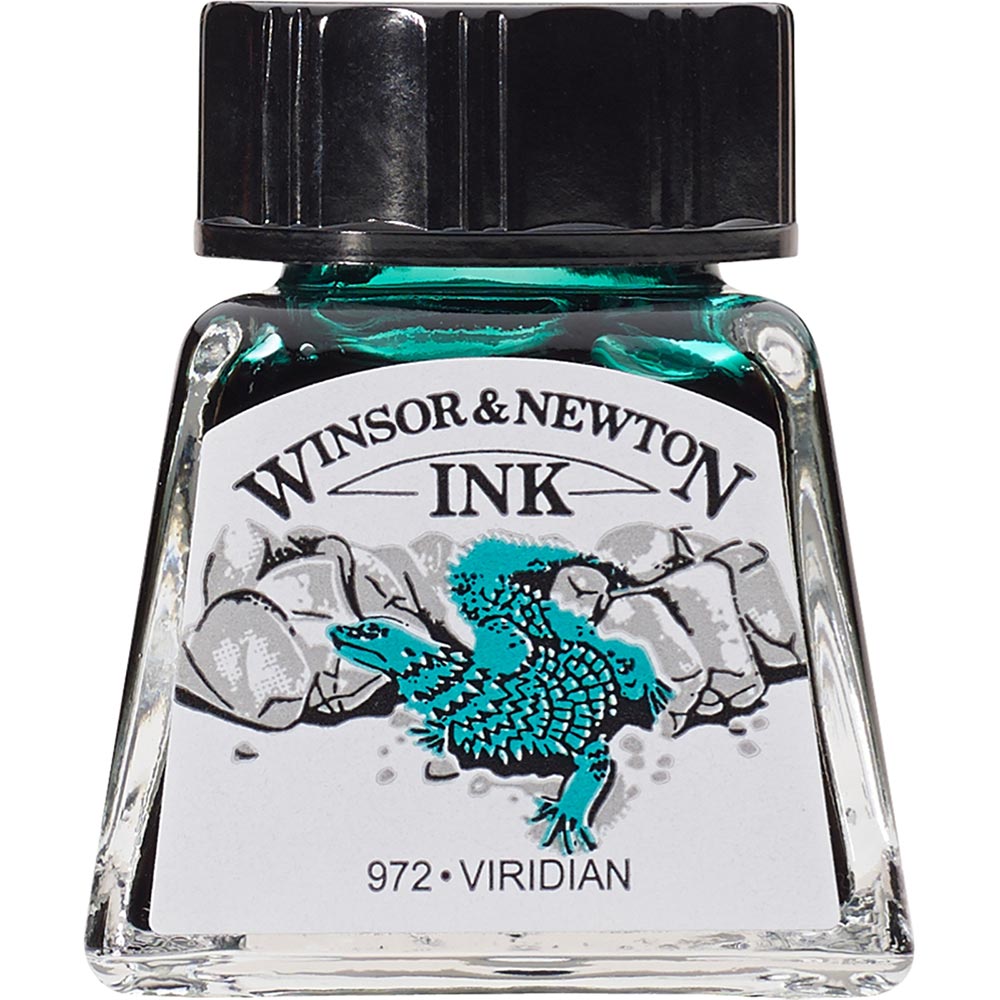 Winsor & Newton Drawing Ink 14ml Viridian 692