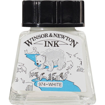 Winsor & Newton Drawing Ink 14ml White 702