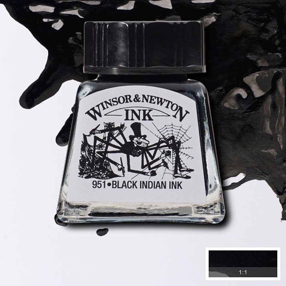 Winsor & Newton Drawing Ink 30ml Black 030