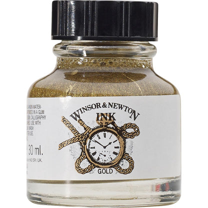 Winsor & Newton Drawing Ink 30ml Gold 283