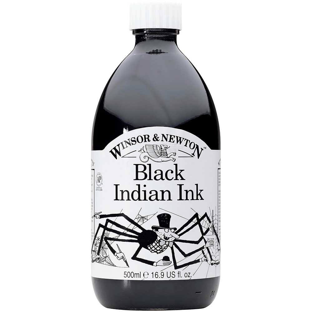 Winsor & Newton Drawing Ink 500ml Black 030