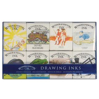 Winsor & Newton Drawink Ink William Collection 8x14ml Set